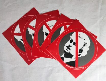 5 anti geert wilders stickers achter elkaar!